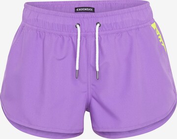 CHIEMSEE Board Shorts in Purple: front