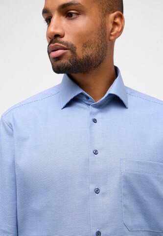 ETERNA Comfort fit Button Up Shirt in Blue