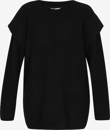 DreiMaster VintageŠiroki pulover - crna boja: prednji dio