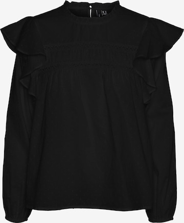 Vero Moda Curve Bluse 'CTRINE' i sort: forside