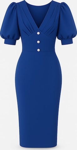 WOMAN VISION Shirt Dress in Blue: front