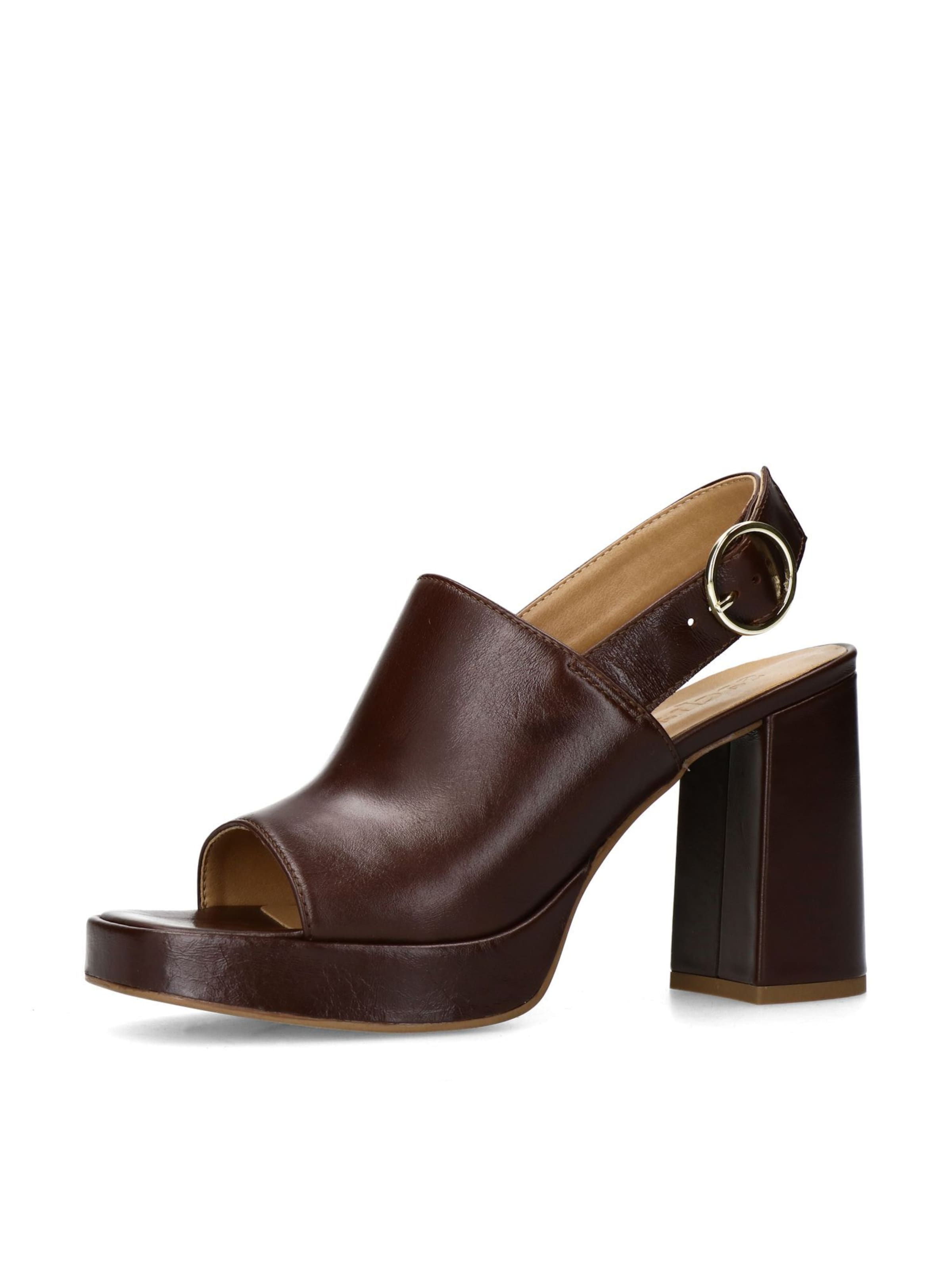 SACHA Sandales en brun foncé, Vue avec produit