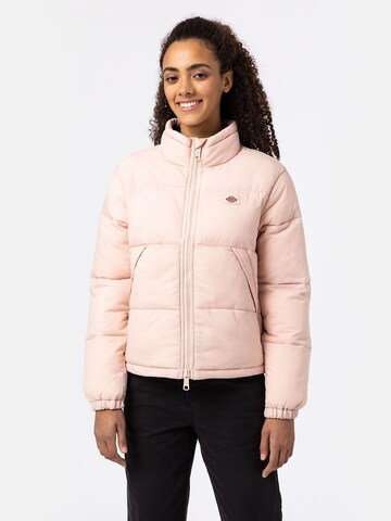 DICKIES Between-season jacket 'ALATNA' in Pink: front