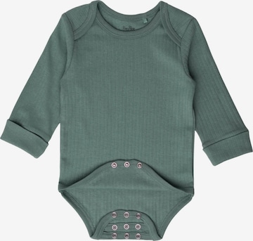 BergBiber Romper/Bodysuit 'Langarm Body AVA (mitwachsend)' in Green: front