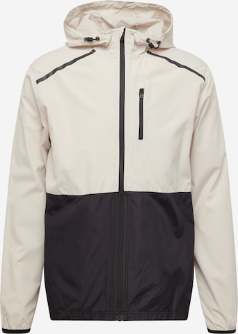 ENDURANCE Athletic Jacket 'Hugoee' in Beige: front