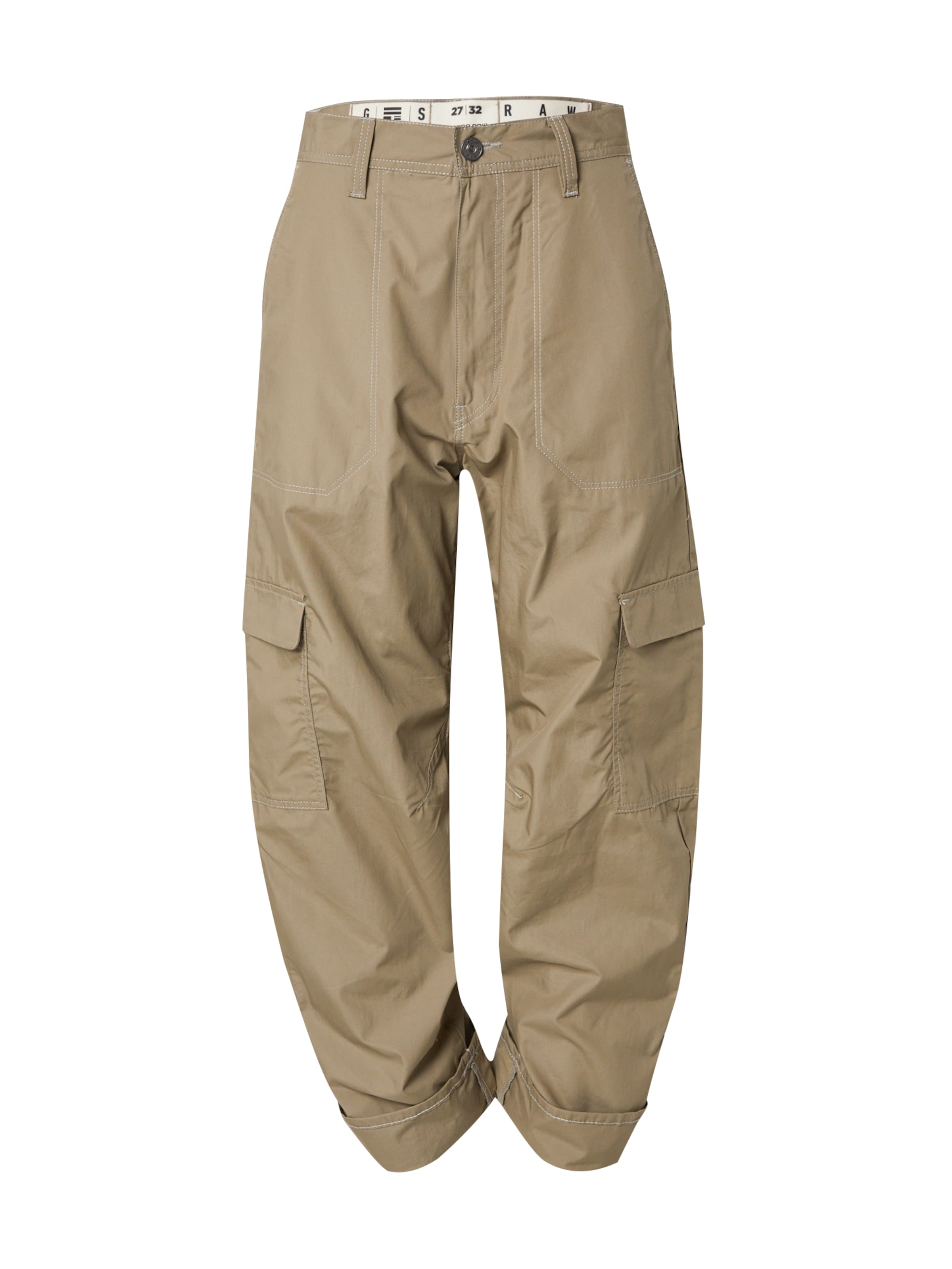 G-STAR Loose fit Cargo trousers in Green: front