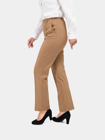 Regular Pantalon 'Martha' Goldner en marron