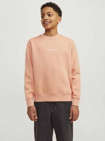 Jack & Jones Junior Sweatshirt in Orange: front