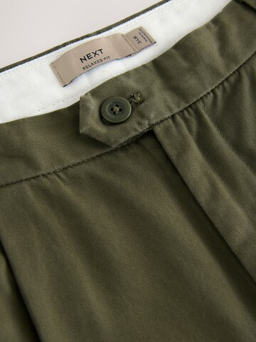 Next Ohlapna forma Chino hlače | zelena barva