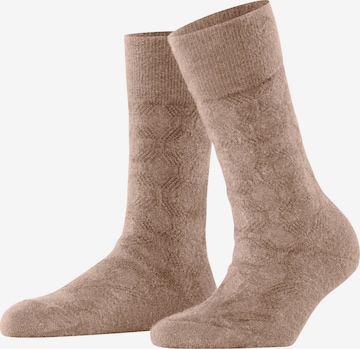ESPRIT Socken 'Cable Knit' in Braun: Vorderseite