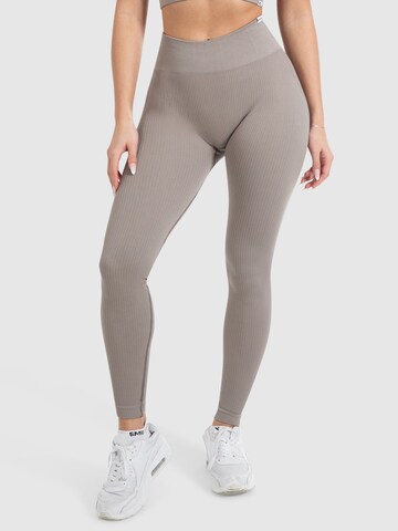 Smilodox Skinny Leggings in Grijs: voorkant