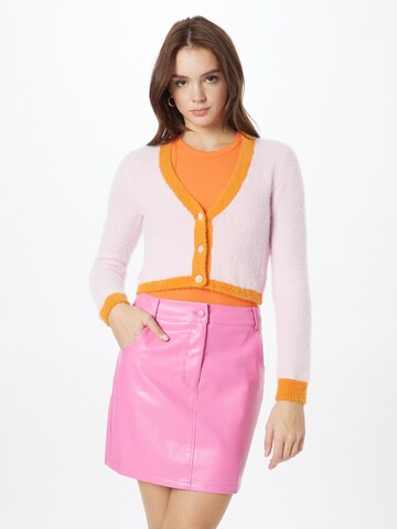 ONLY Knit Cardigan in Pink: front