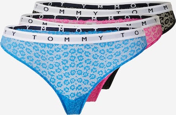 Tommy Jeans Regular String in Blauw: voorkant