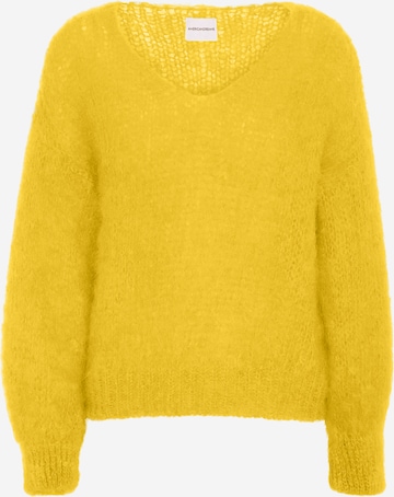 Pull-over oversize 'Milana Mohair' americandreams en jaune : devant