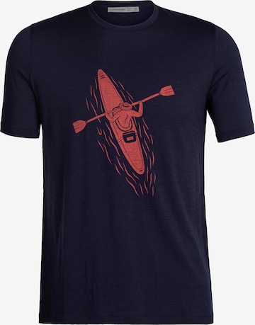 ICEBREAKER Shirt 'M Tech Lite II SS Paddle Lines' in Blau: predná strana