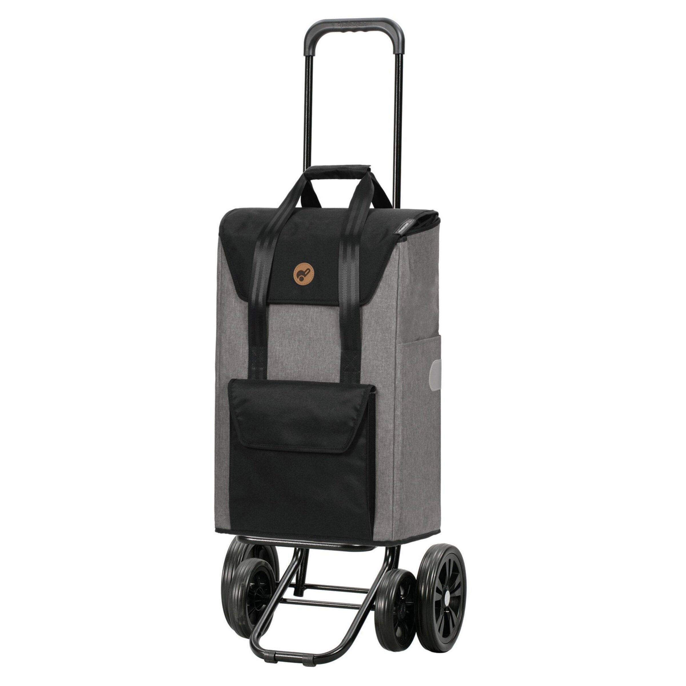 Andersen Shopper Trolley 'Senta' in Grau: Vorderseite
