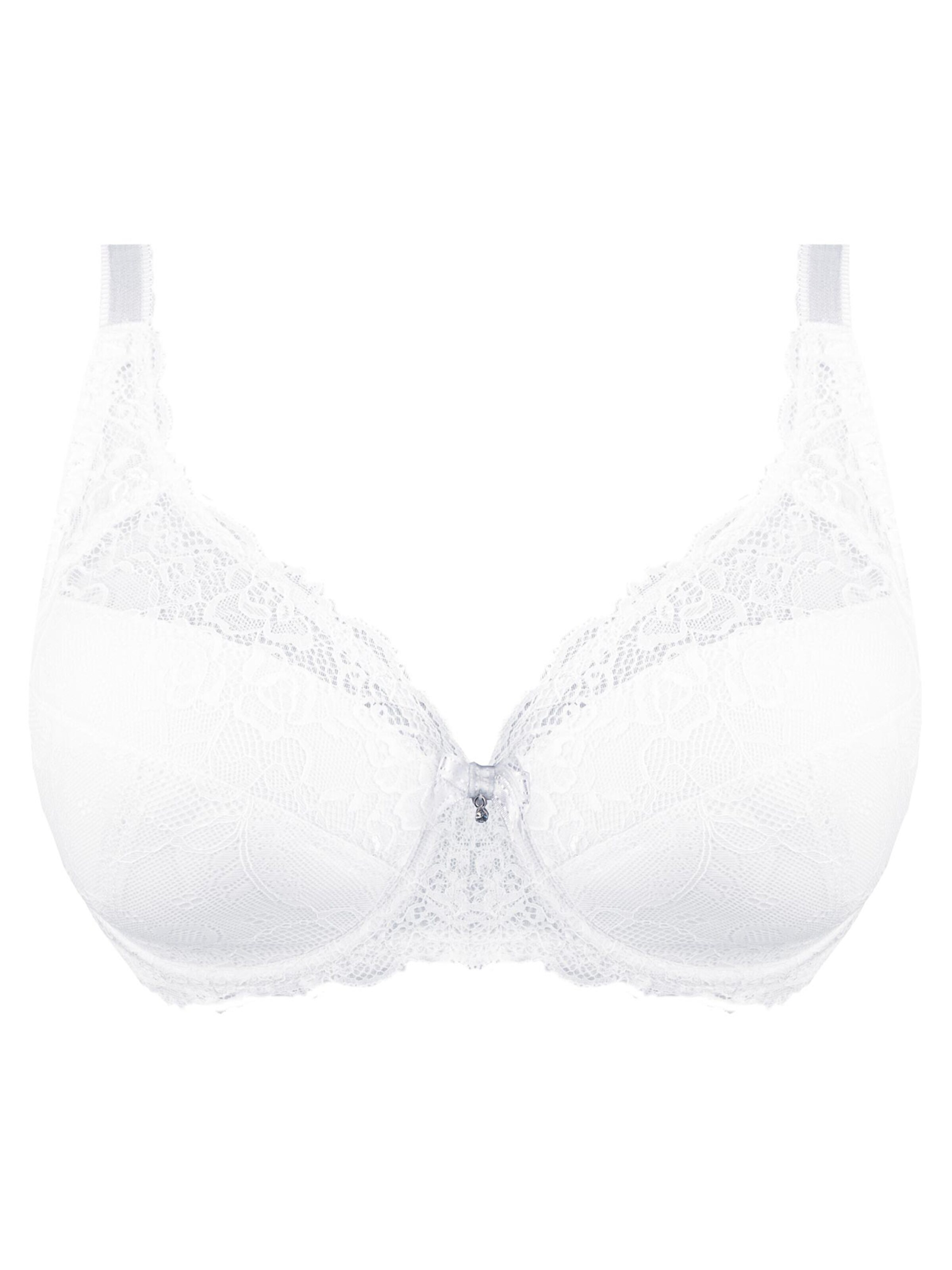 Unikat Bra 'Angelika' in White: front