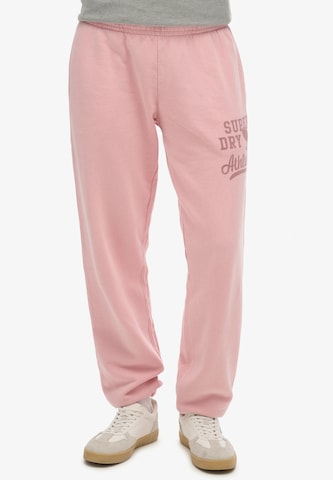 Superdry Loosefit Παντελόνι σε ροζ: μπροστά