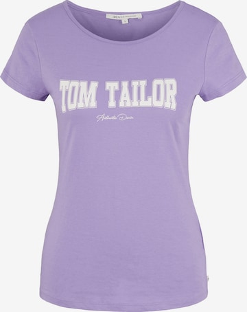 TOM TAILOR DENIM T-Shirt in Lila: predná strana