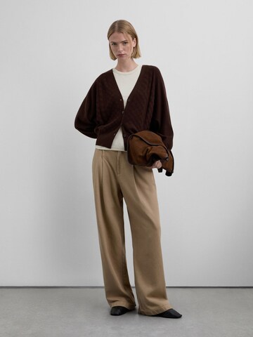 Scalpers Πλεκτή ζακέτα σε καφέ: μπροστά