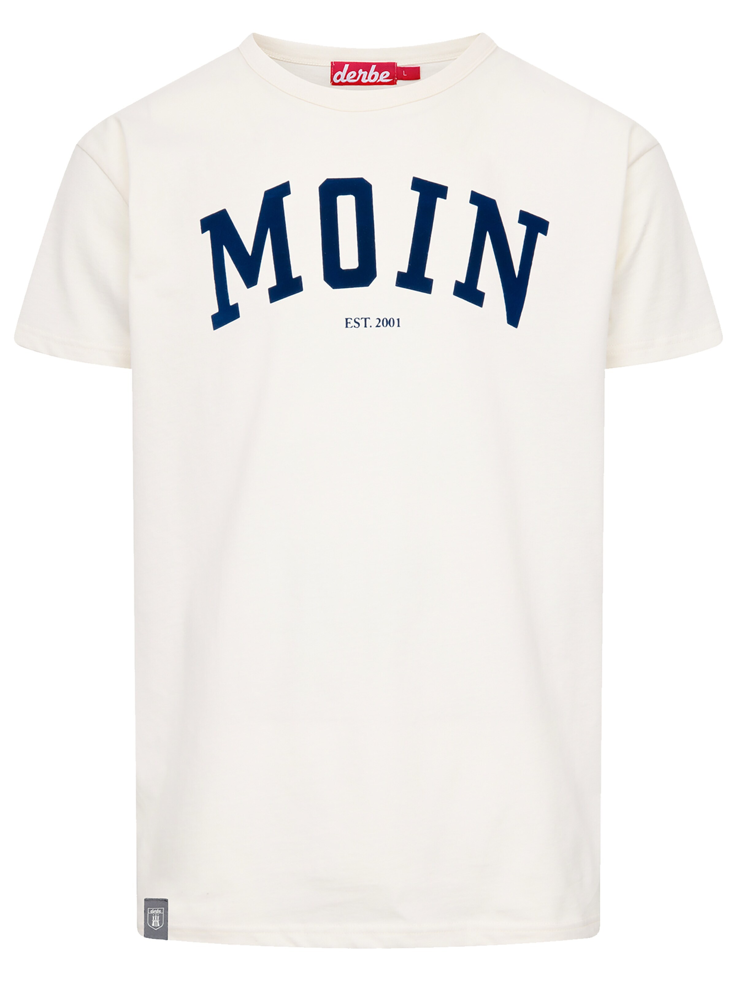 Derbe Shirt 'Moin'‌‌‌‌‌‌‌‌ in Beige: Vorderseite