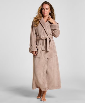 Peignoir long Hunkemöller en beige : devant