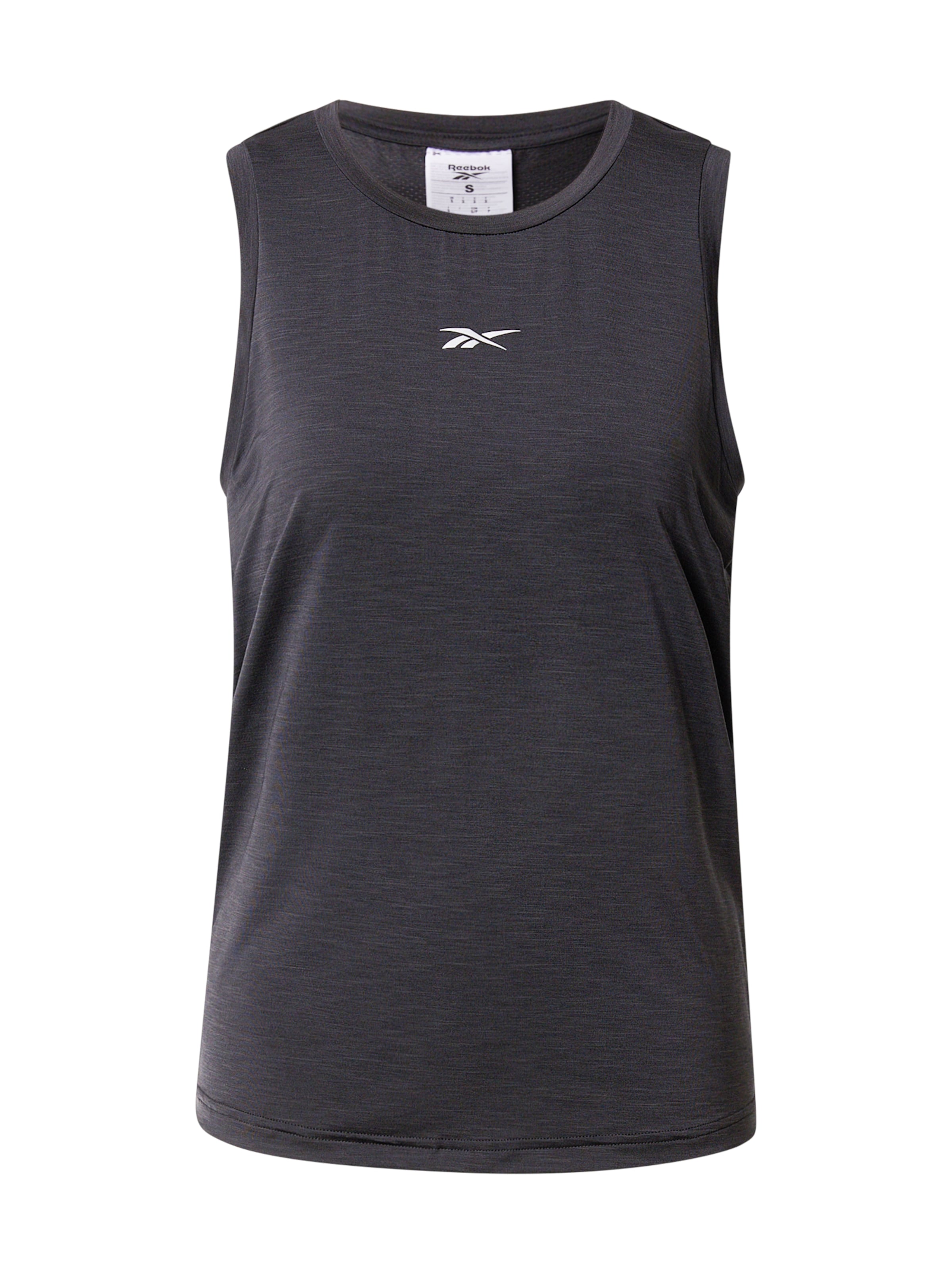 Reebok Športni top 'PAMELA' | črna barva: sprednja stran