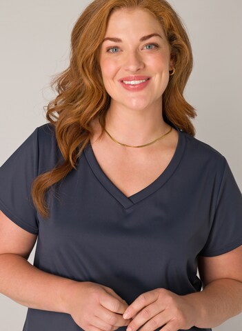 BASE LEVEL CURVY Shirt in Blue