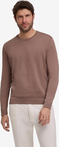 FALKE Pullover 'Pure Cotton' in Braun: Vorderseite