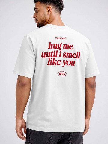 Neverless Shirt 'Hug Me' in White
