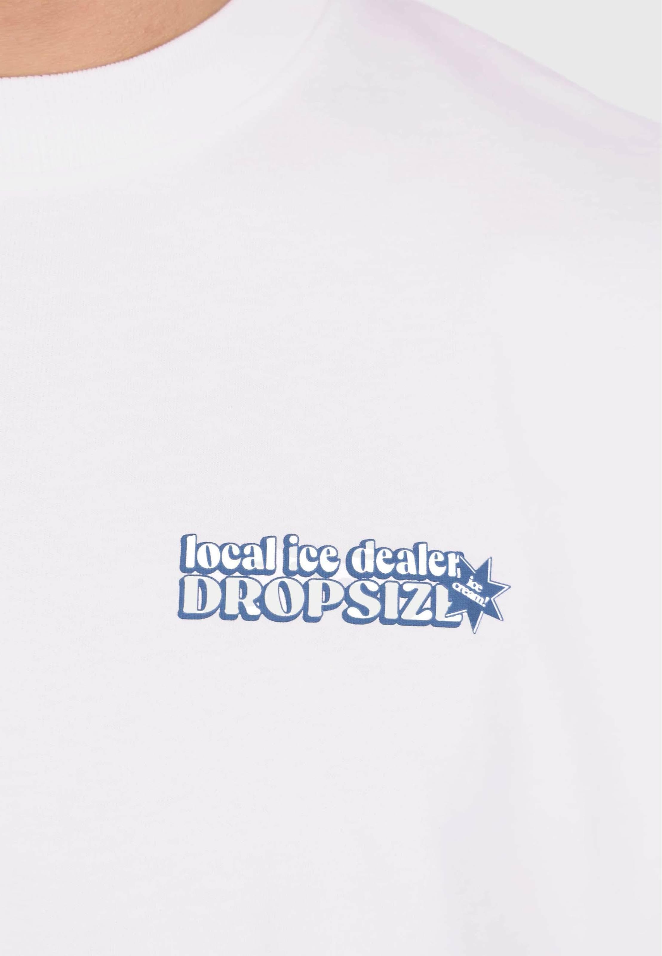 Dropsize Póló 'Ice Cream' - fehér