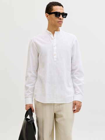 JACK & JONES - Ajuste regular Camisa en blanco: frente