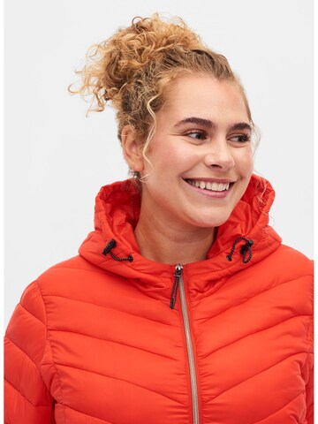 Zizzi Between-season jacket in Red