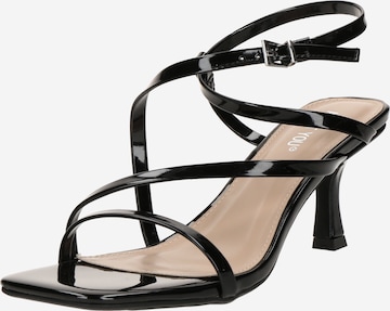 juoda ABOUT YOU Basutės su dirželiais 'Naomi': priekis