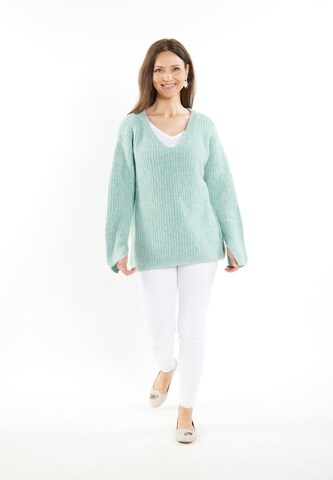 usha WHITE LABEL - Pullover 'Lynnea' em verde