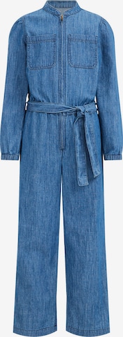 WE Fashion Dungarees in Blue: front