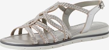 Sandales Tamaris en argent : devant