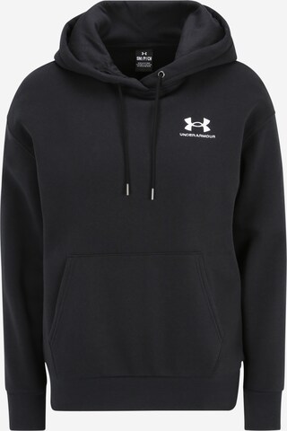 Sweat de sport 'Essential' UNDER ARMOUR en noir : devant