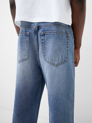 Bershka Loosefit Jeans i blå