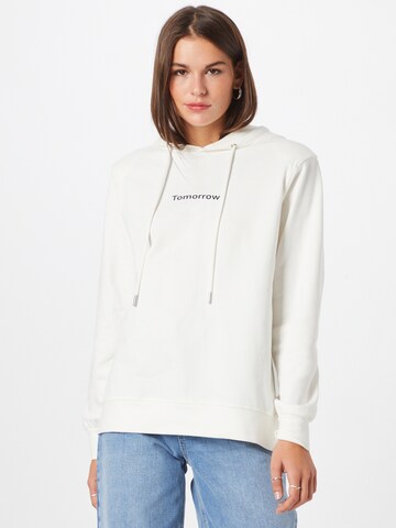 TOMORROW Sweatshirt in Beige: voorkant