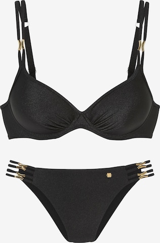 Bikini di JETTE in nero: frontale