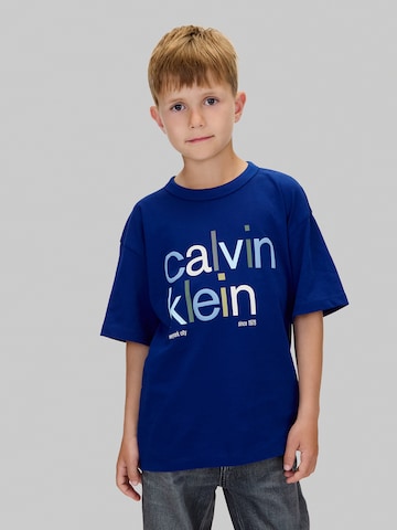 Calvin Klein Jeans Särk, värv sinine: eest vaates
