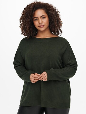 ONLY Carmakoma Pullover 'MELINA' in Braun