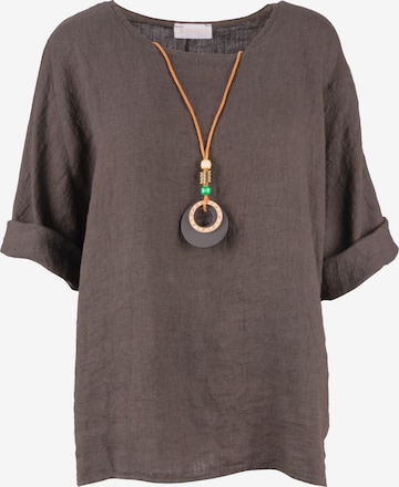 Seasons of April Blouse 'Lina' in Bruin: voorkant