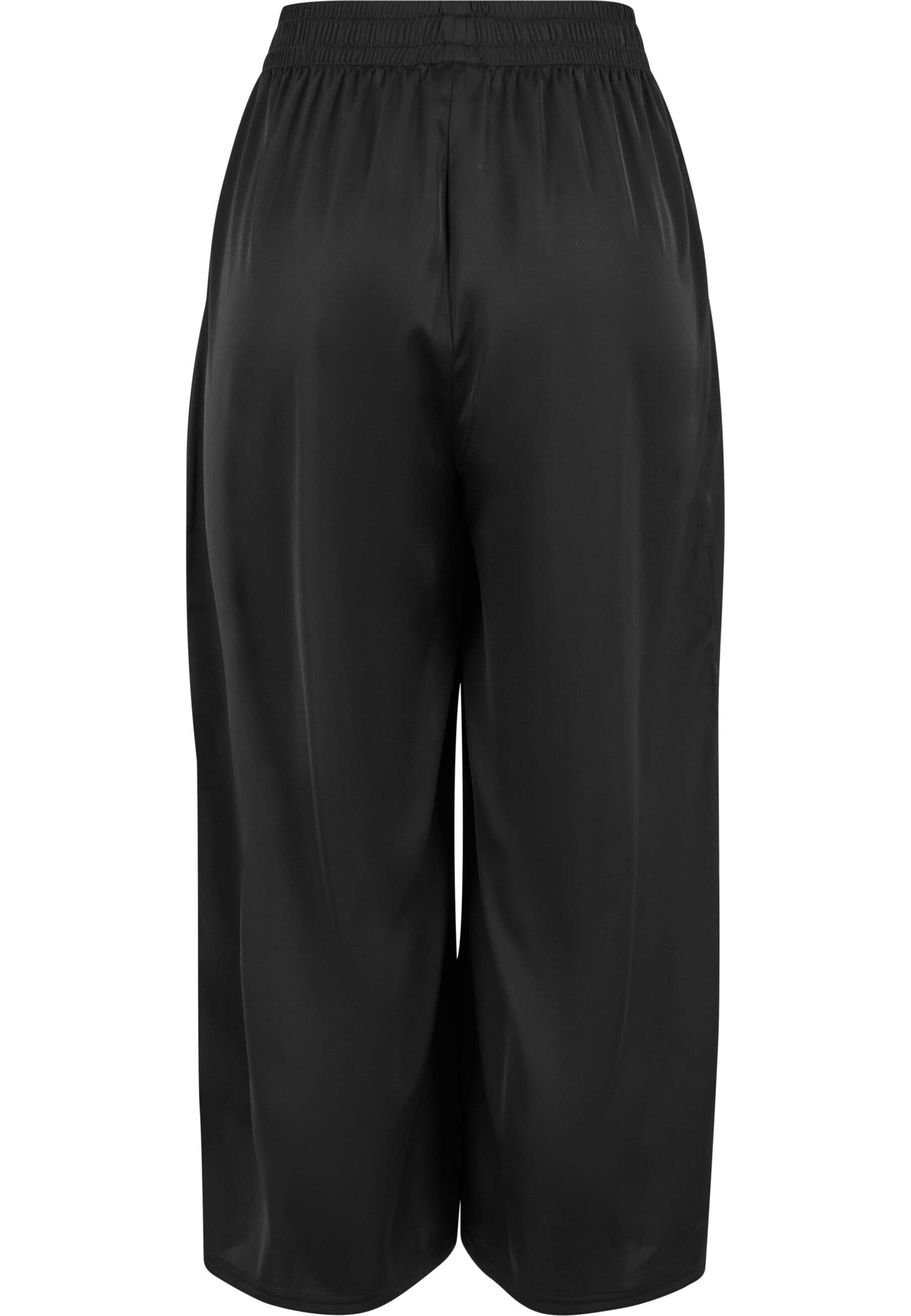Urban Classics Wide Leg Hose in Schwarz
