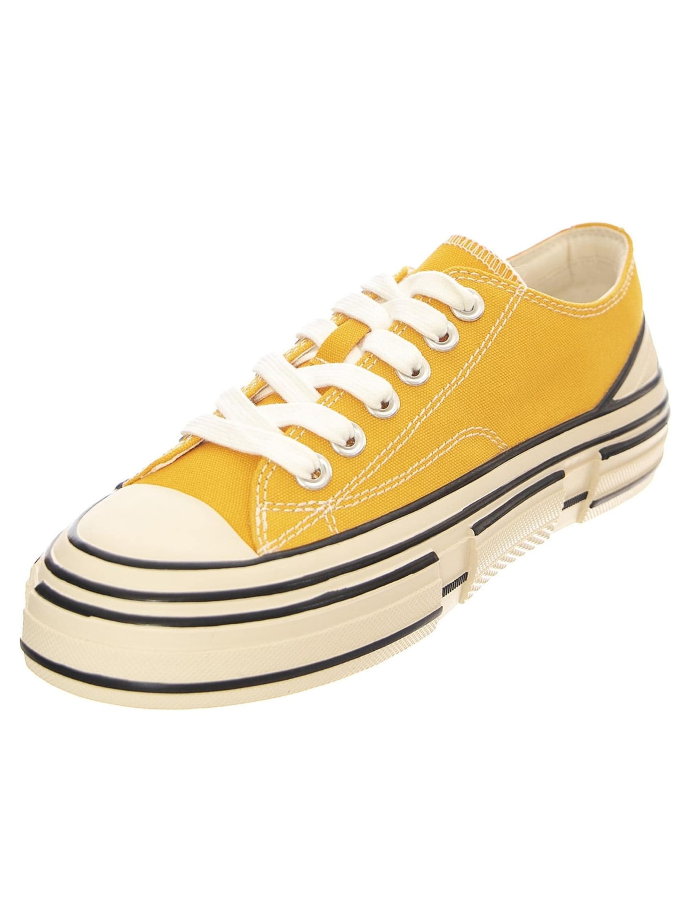 Jeffrey Campbell Sneakersy niskie 'JC Play Endorphin-H Canvas Yellow Shoes' w kolorze żółty: przód