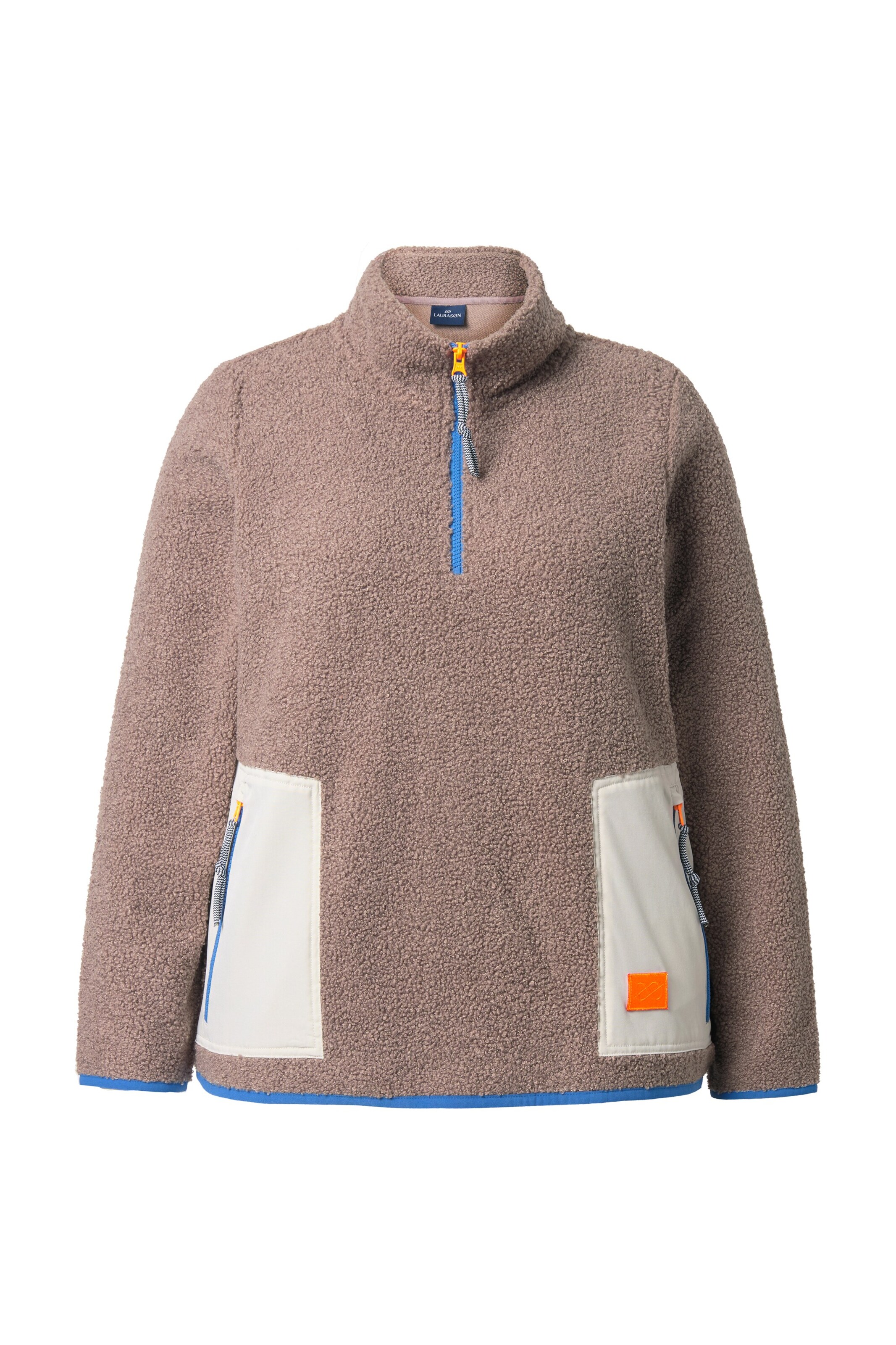 LAURASØN Sweatshirt in Bruin: voorkant