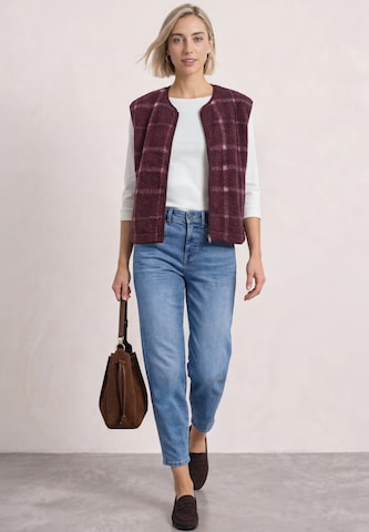STREET ONE Knit Cardigan in Red