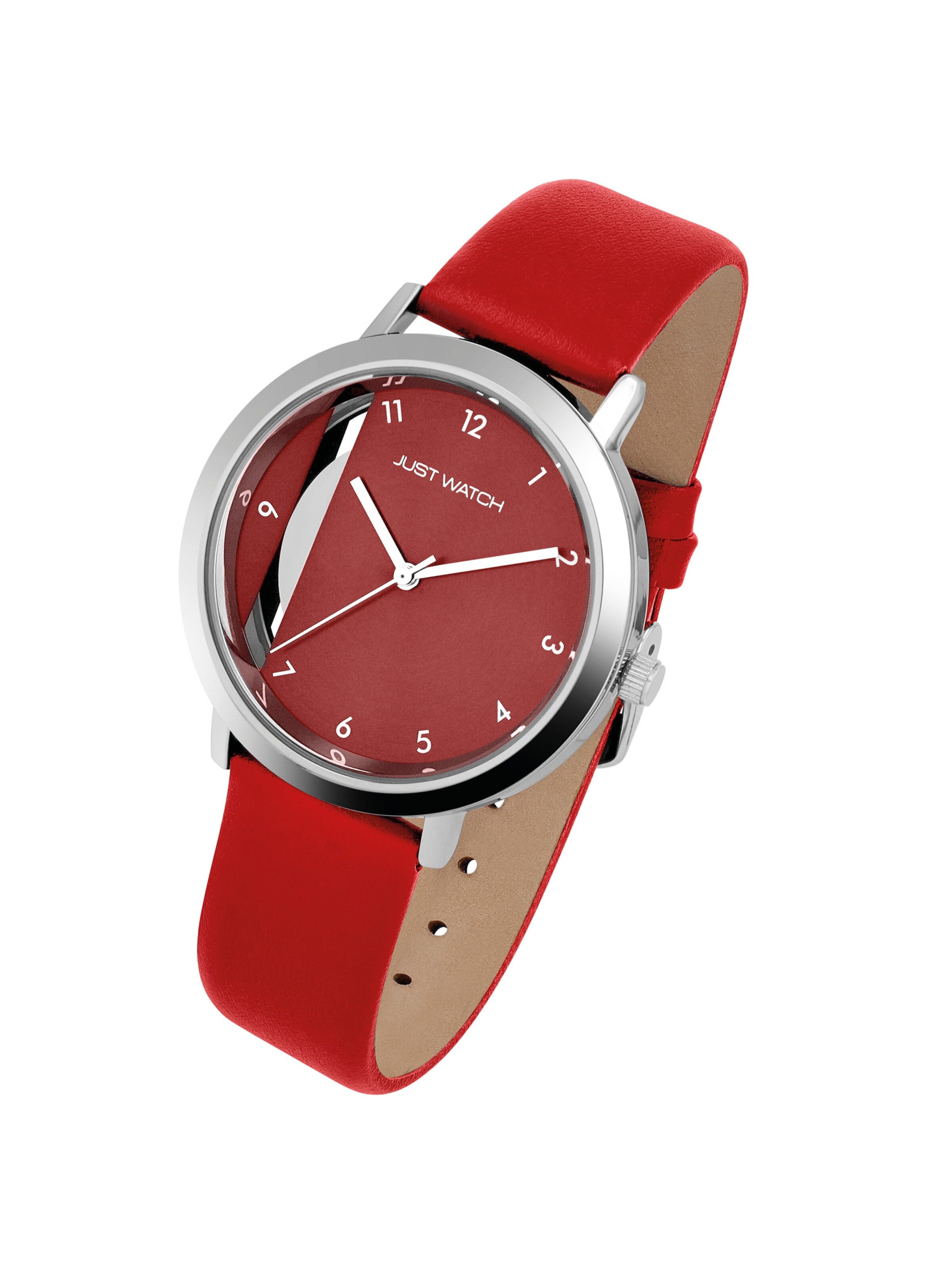 Just Watch Analog Watch 'Mila, Datumsanzeige' in Red