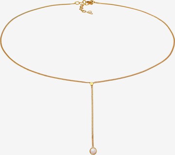 ELLI Halskette Opal, Y-Kette in Gold